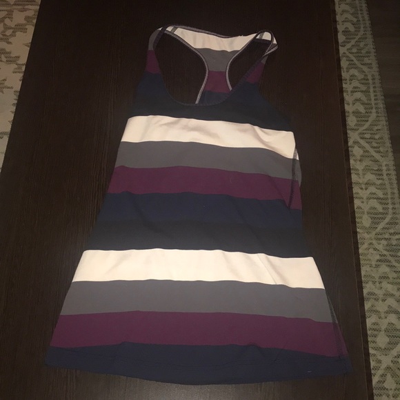 Lululemon striped “cool racerback” tank - Picture 1 of 2